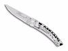 COUTEAU LE THIERS "LINER LOCK" PAR CLAUDE DOZORME - 10.5 CM NOIR