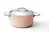 PRIMA MATERA DE BUYER - FAITOUT AVEC COUVERCLE CUIVRE INDUCTION 20 CM