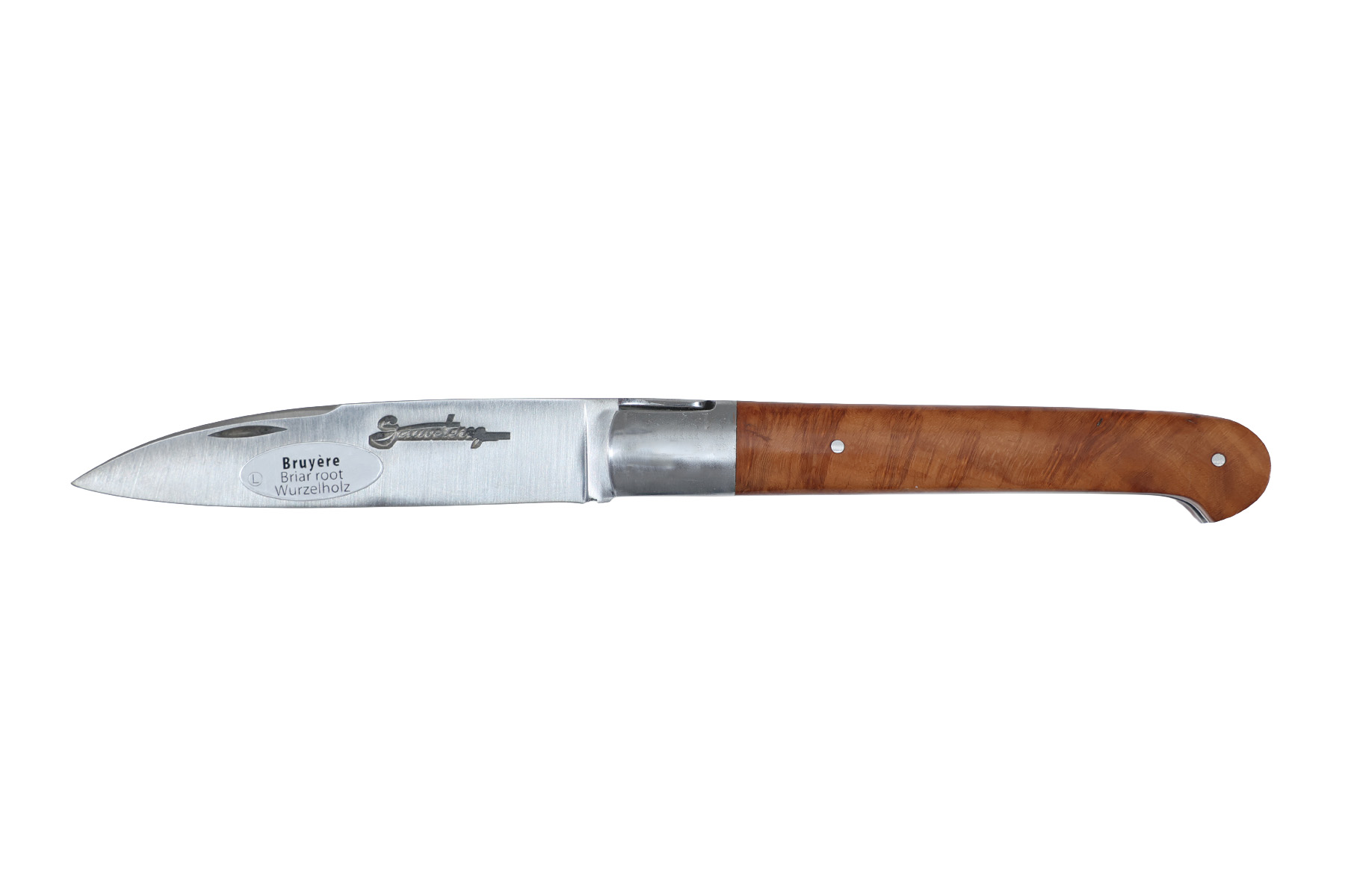 Couteau Sauveterre mitre inox 11 cm - Bruyère
