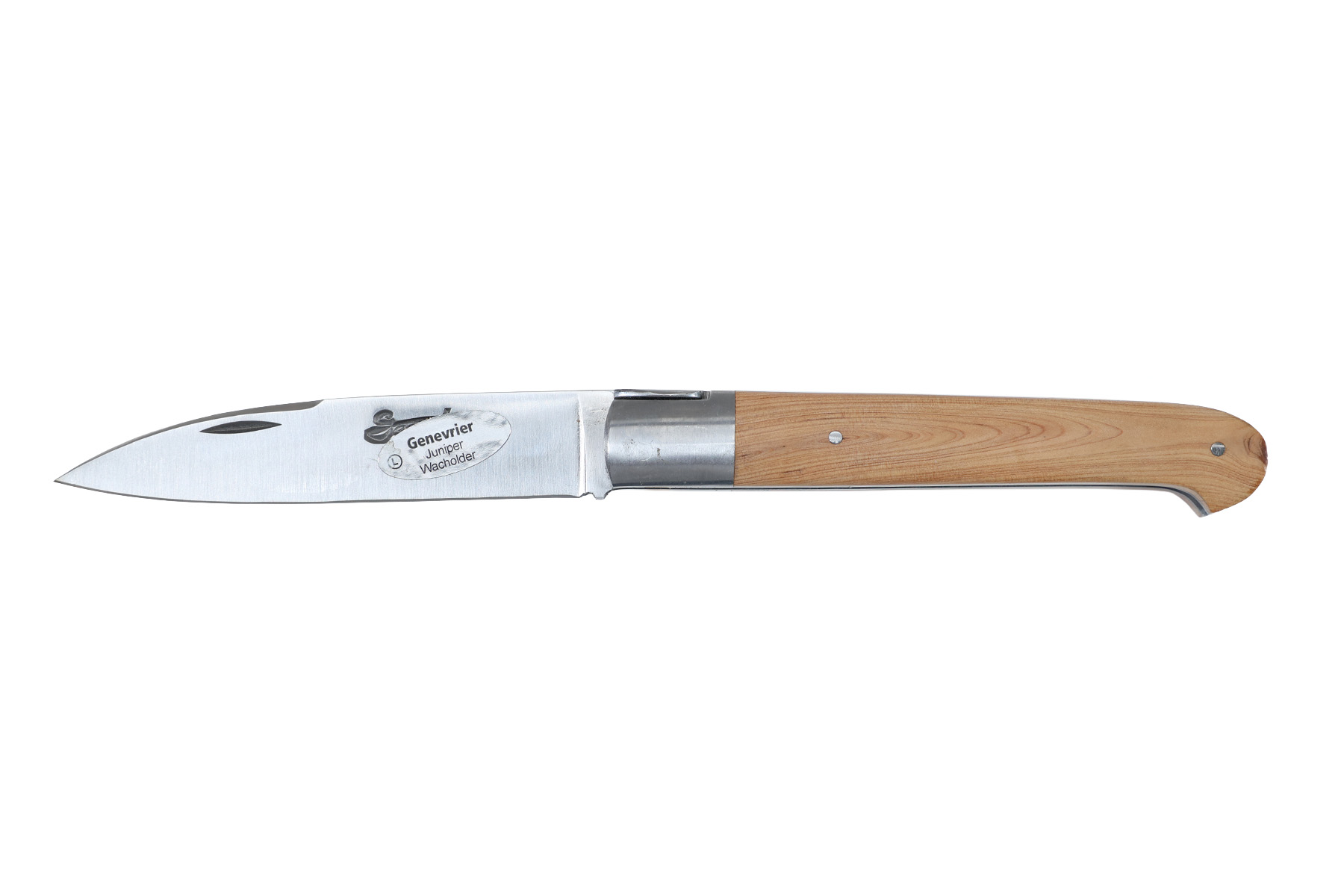 Couteau Sauveterre mitre inox 11cm - Genévrier
