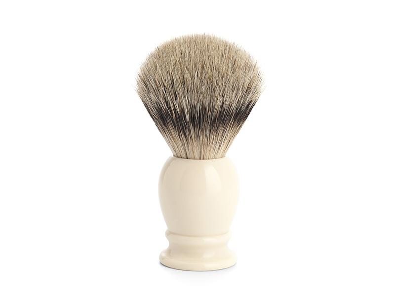 Blaireau Mühle classic pur argenté monture ivoire ø23 mm