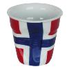 GOBELET FROISSE DRAPEAUX DE 8 CL REVOL - NORVÈGE
