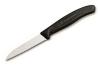 COUTEAU DE CUISINE MANCHE NOIR POINTE RABATTUE OFFICE CRANTÉE 8CM VICTORINOX