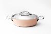 PRIMA MATERA DE BUYER - SAUTOIR AVEC COUVERCLE CUIVRE INDUCTION 24 CM