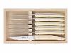 CLAUDE DOZORME - COFFRET 6 COUTEAUX DE TABLE CLASSIQUE - 23CM - CREME