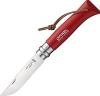 Couteau Opinel N°08 Baroudeur coloris rouge