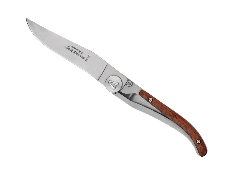 Couteau C. Dozorme Liner Lock - manche 11 cm inox habillage vallernia