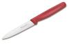 Couteau office Victorinox, lame 10 cm inox pointe milieu, manche polypropylène rouge
