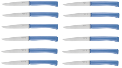 COFFRET DE 12 COUTEAUX DE TABLE OPINEL "BON APPETIT" BLEU