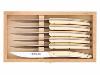 CLAUDE DOZORME - COFFRET 6 COUTEAUX DE TABLE HIGH TECH - 23CM - CREME