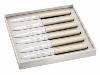 CLAUDE DOZORME - COFFRET 6 COUTEAUX DE TABLE "NAVETTE 6.16" - CREME