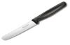 COUTEAU DE CUISINE MANCHE NOIR BOUT ROND TABLE/TOMATES CRANTÉE 11CM VICTORINOX