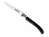 GILLES FONTENILLE-PATAUD - COUTEAU LAGUIOLE POCKET POINTE DE CORNE NOIRE 10CM INOX