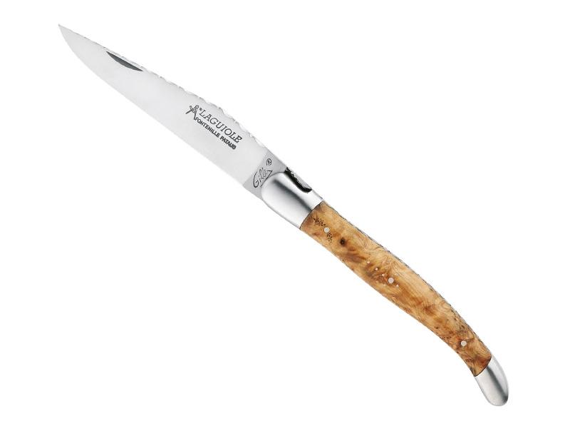 Couteau pliant Laguiole Gilles Fontenille Pataud Tradition - manche 12 cm genévrier