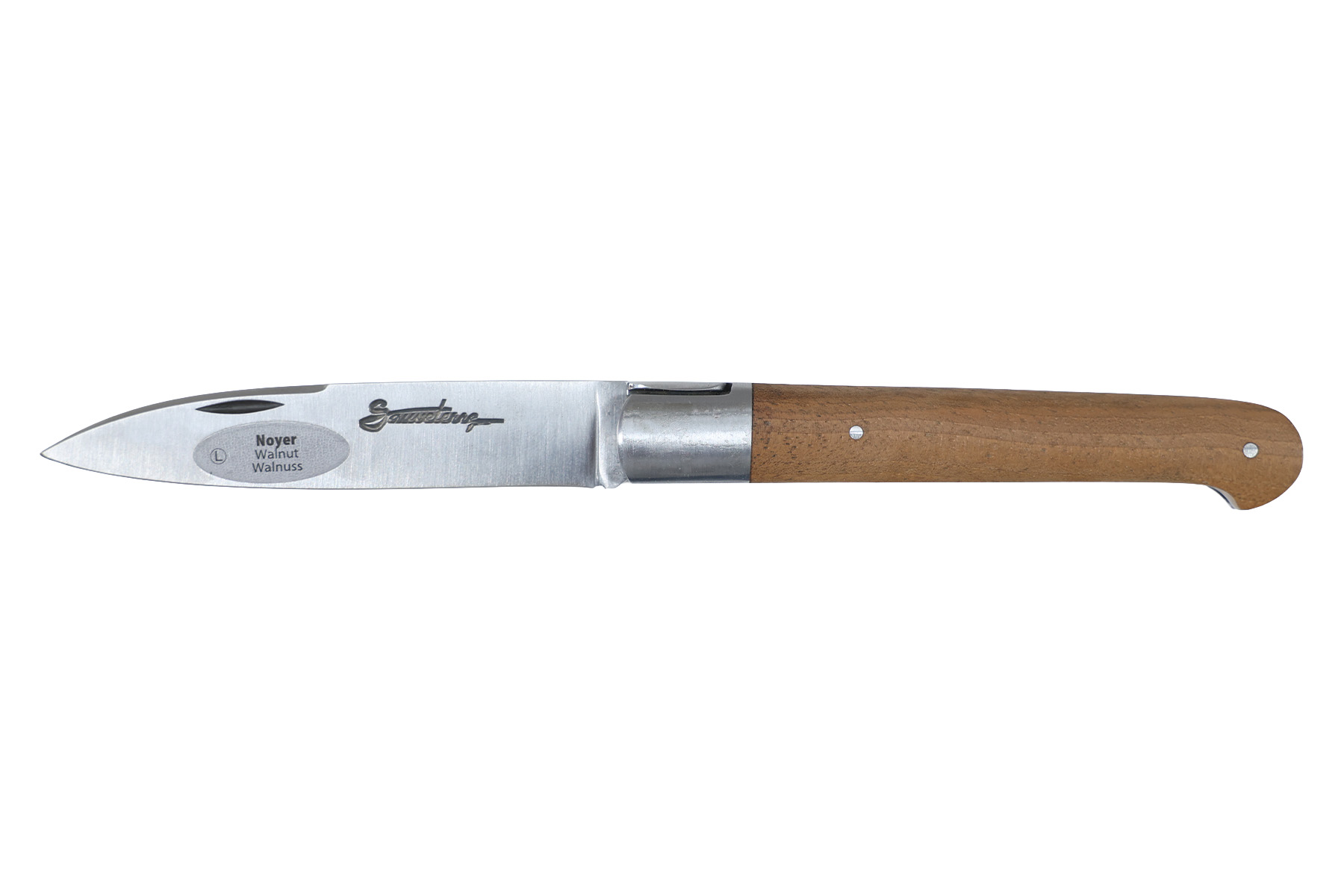 Couteau Sauveterre mitre inox 11cm - Noyer