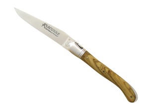 COUTEAU LAGUIOLE GILLES FONTENILLE-PATAUD - NATURE OLIVIER 12CM INOX - 9622