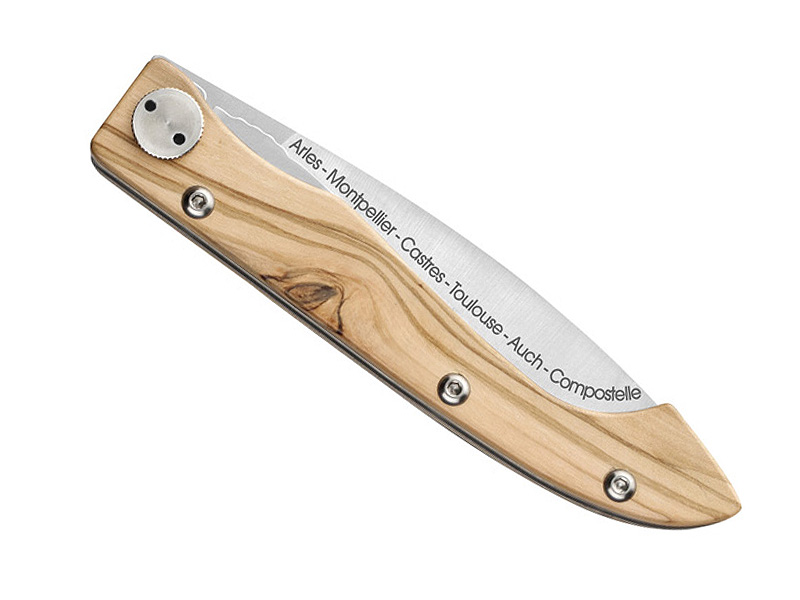 Couteau  C. Dozorme Compostelle - manche 12,5 cm olivier