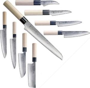Offre sur gamme de couteaux japonais Tojiro Shippu Damas