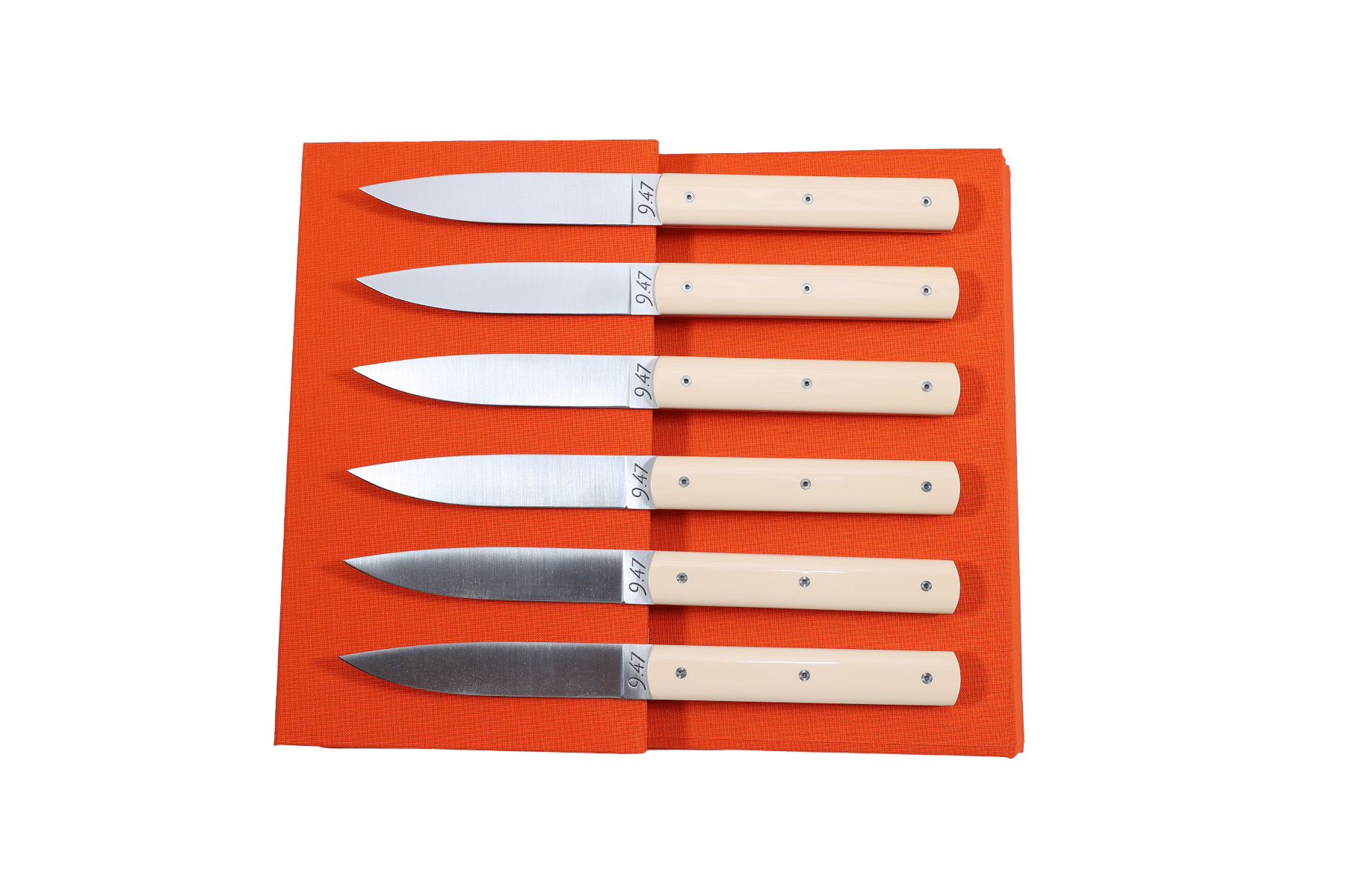 Coffret de 6 couteaux de table 9.47 Atelier Perceval - Ivoire