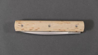 Couteau pliant de l'Atelier Perceval "Le Français" en Bouleau norvegien