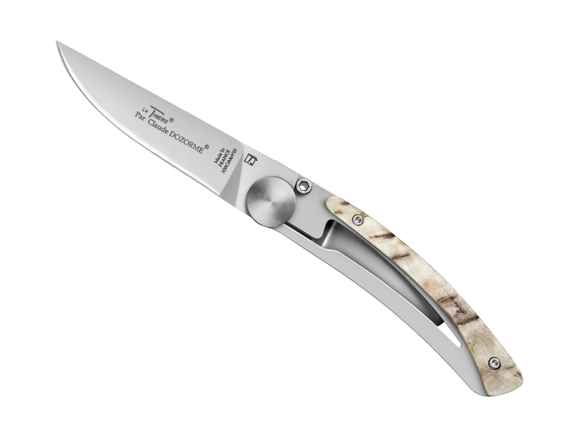 Couteau C. Dozorme Le Thiers® Liner Lock - manche 10.5 cm corne de bélier