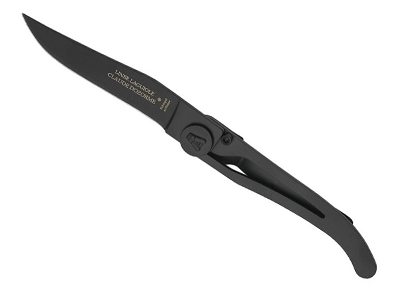 Couteau Laguiole C. Dozorme Liner Lock full black - manche 11 cm inox