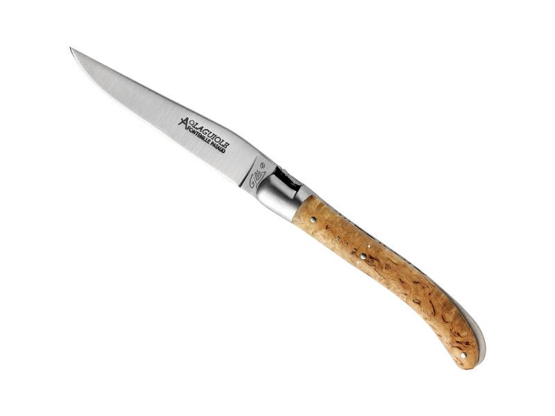 Couteau Laguiole Gilles Fontenille Pataud Pocket - manche 10 cm bouleau