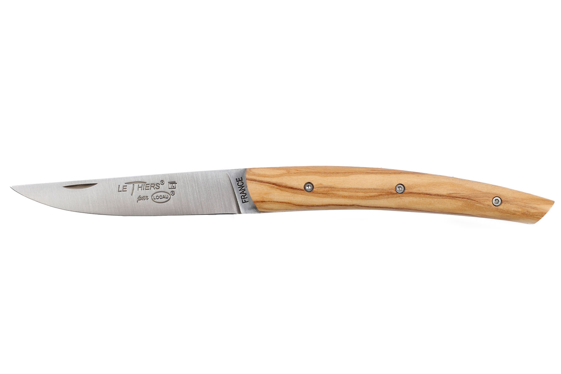 Couteau Le Thiers le Pote par Locau  - plein manche Olivier