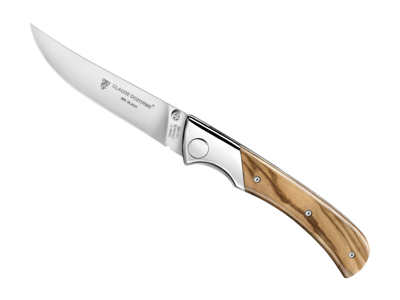 Couteau Claude Dozorme Mr Blade - manche 14 cm olivier