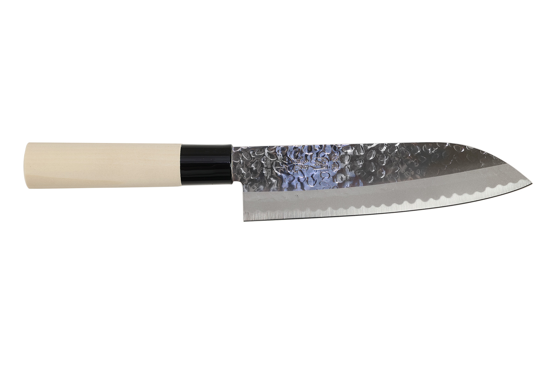 Couteau japonais Jaku Sekiryu Hammered - Couteau santoku 16,5 cm
