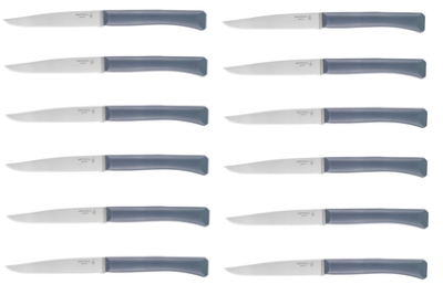 COFFRET DE 12 COUTEAUX DE TABLE OPINEL "BON APPÉTIT" ANTHRACITE
