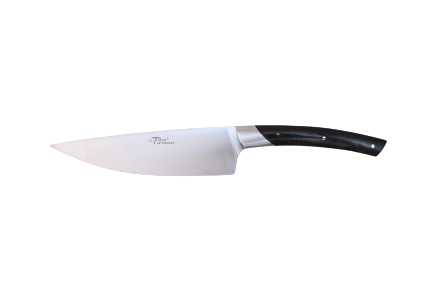 Couteau de cuisine coutellerie Chambriard "Les grands gourmets" - Couteau de chef 16 cm ébène