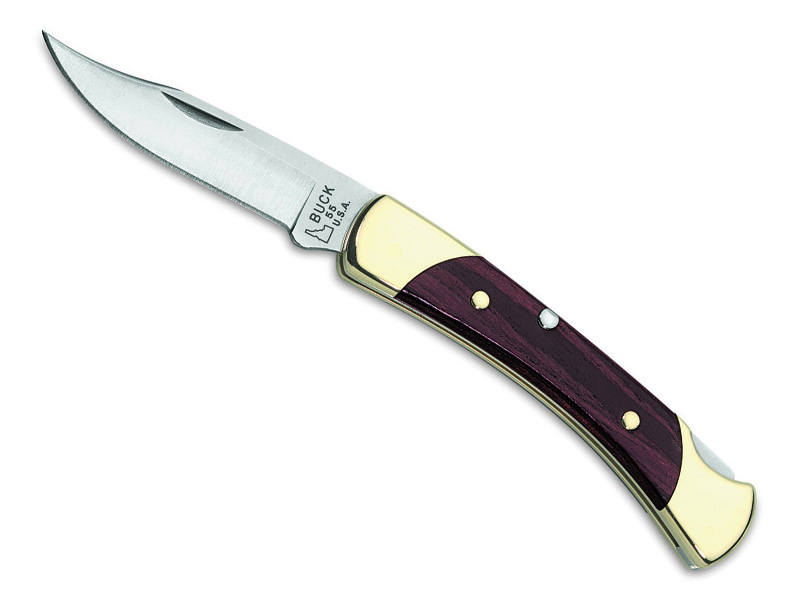 Couteau pliant Buck The 55 n° 0055BRS - manche 9 cm ébène Crelicam®