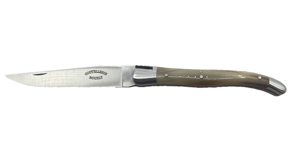 Couteau "Laguiole Coutellerie Bourly" 13 cm - pointe de corne