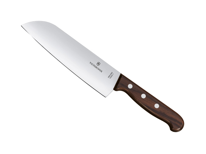 Couteau santoku Victorinox Wood lame 17 cm - manche érable modifié