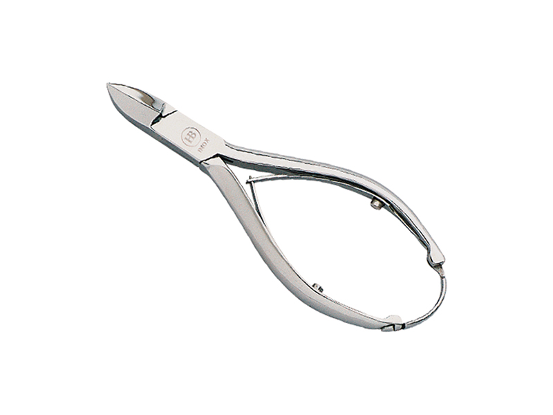 Pince à ongles américaine 13 cm, acier français inox, mors concaves