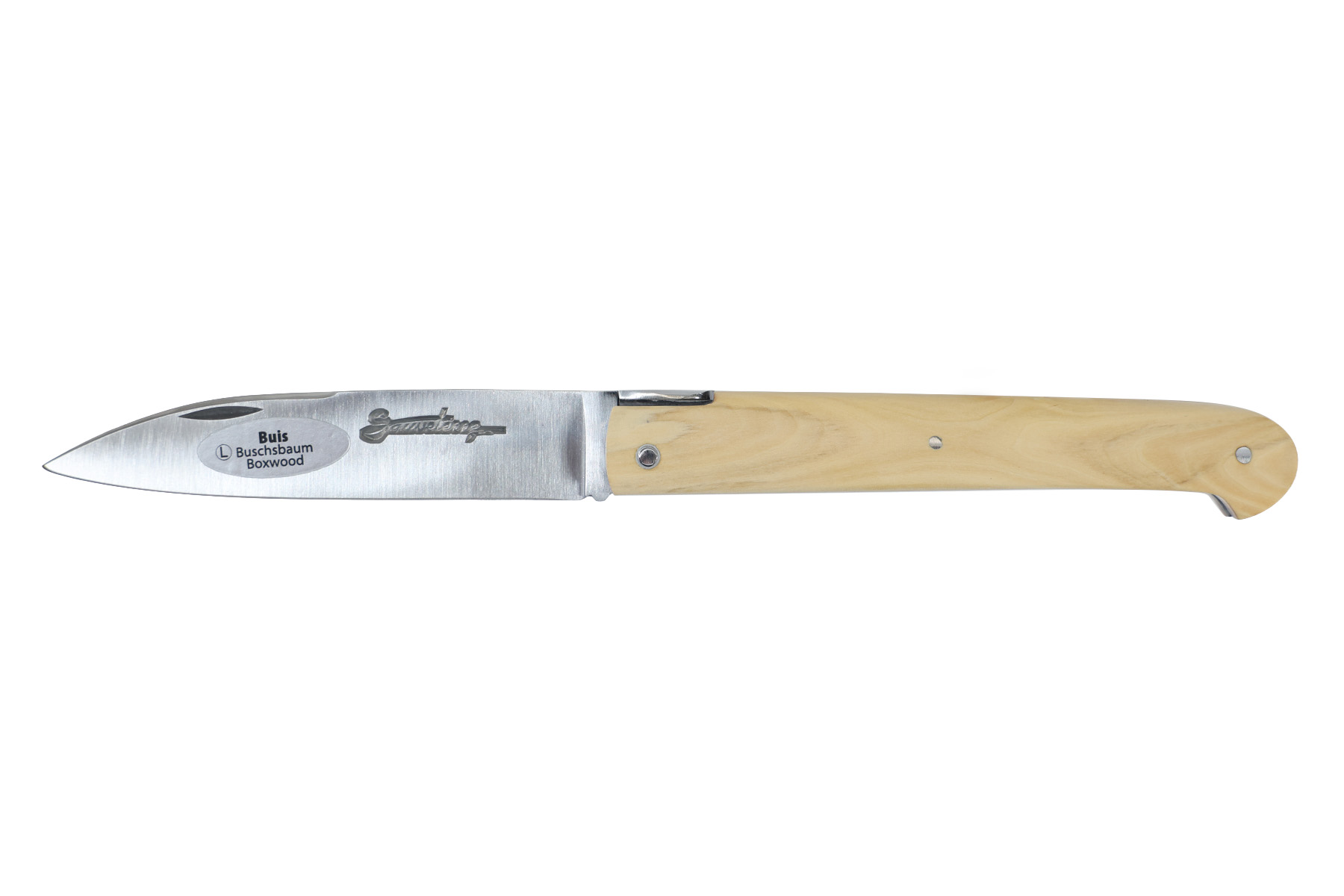 Couteau Sauveterre plein manche 11 cm - Buis