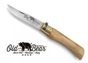 Couteau Old Bear taille L - manche 12 cm olivier