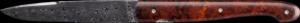 COUTEAU PERCEVAL "LE GRAND" DAMAS LOUPE DE BOIS DE FER