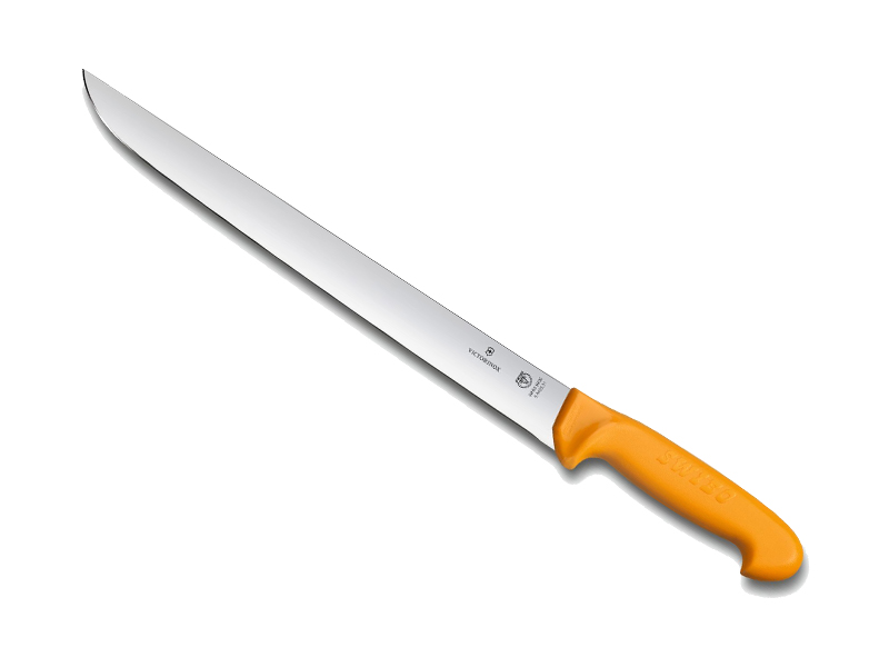 Couteau à trancher Swibo lame 31 cm Manche grillon jaune
