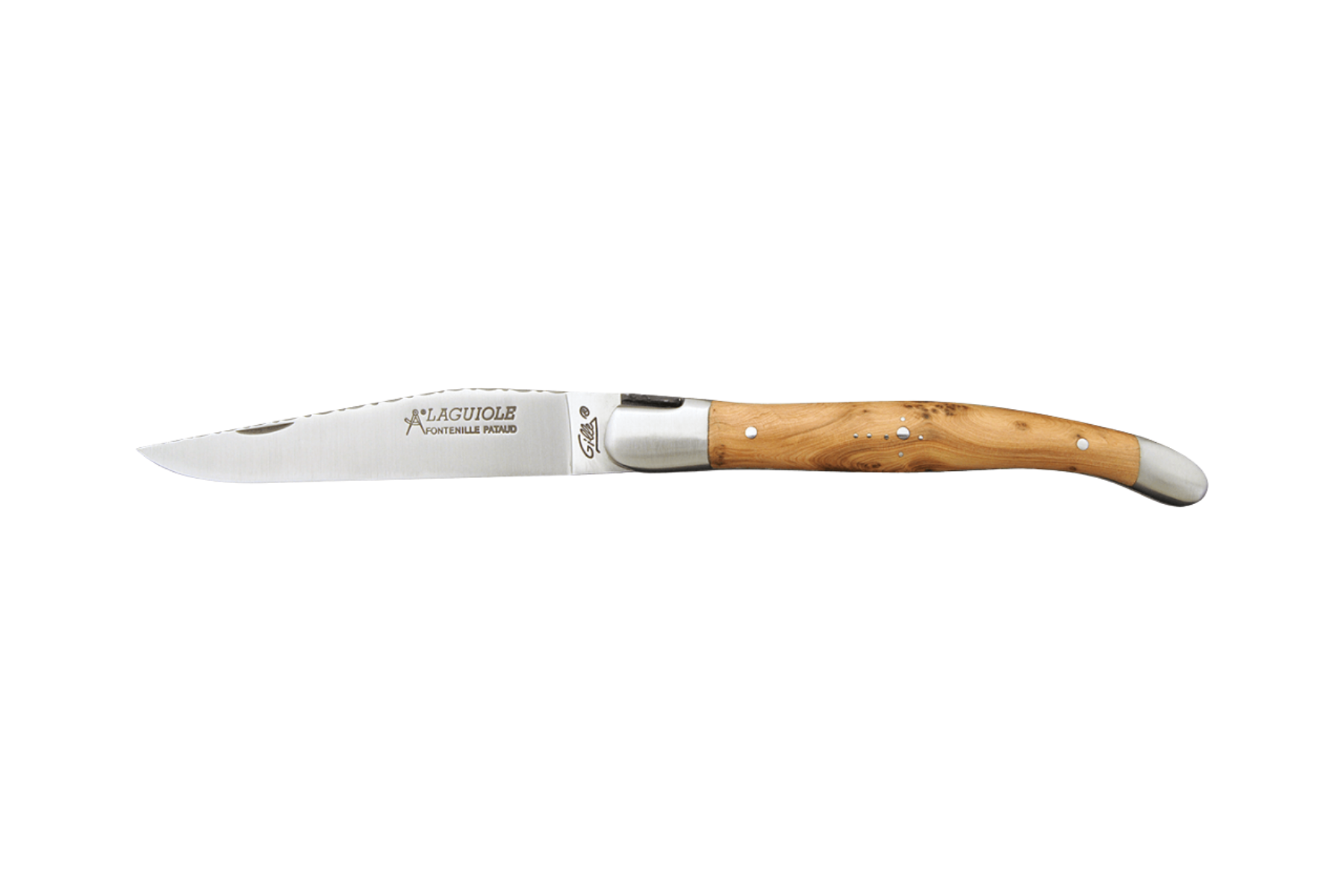 Couteau Laguiole Gilles Fontenille Pataud Tradition - manche 12 cm genévrier