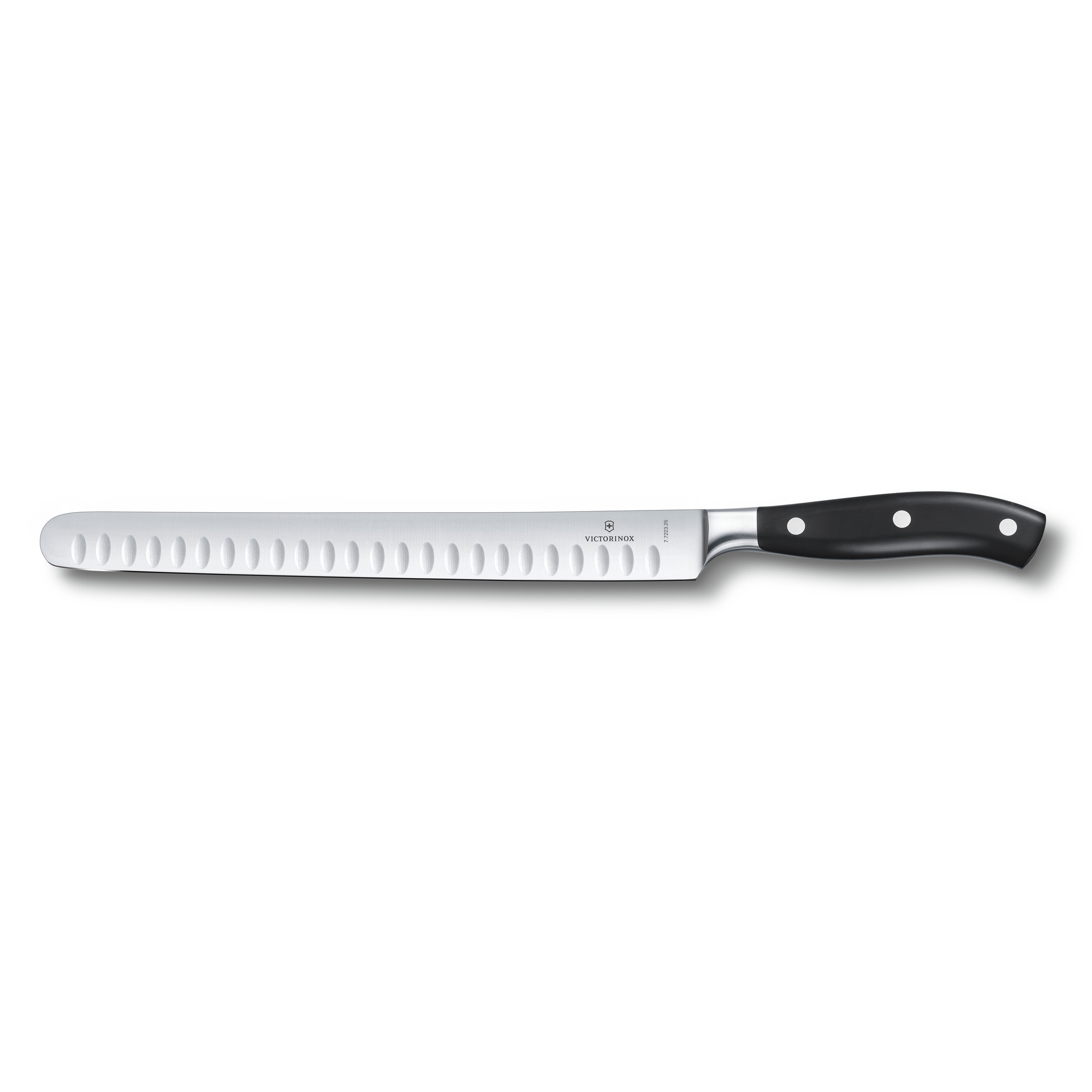 Couteau à jambon Victorinox Grand Maître lame 26 cm alvéolée - manche noir