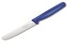 COUTEAU DE CUISINE MANCHE BLEU BOUT ROND TABLE/TOMATES CRANTÉE 11CM VICTORINOX