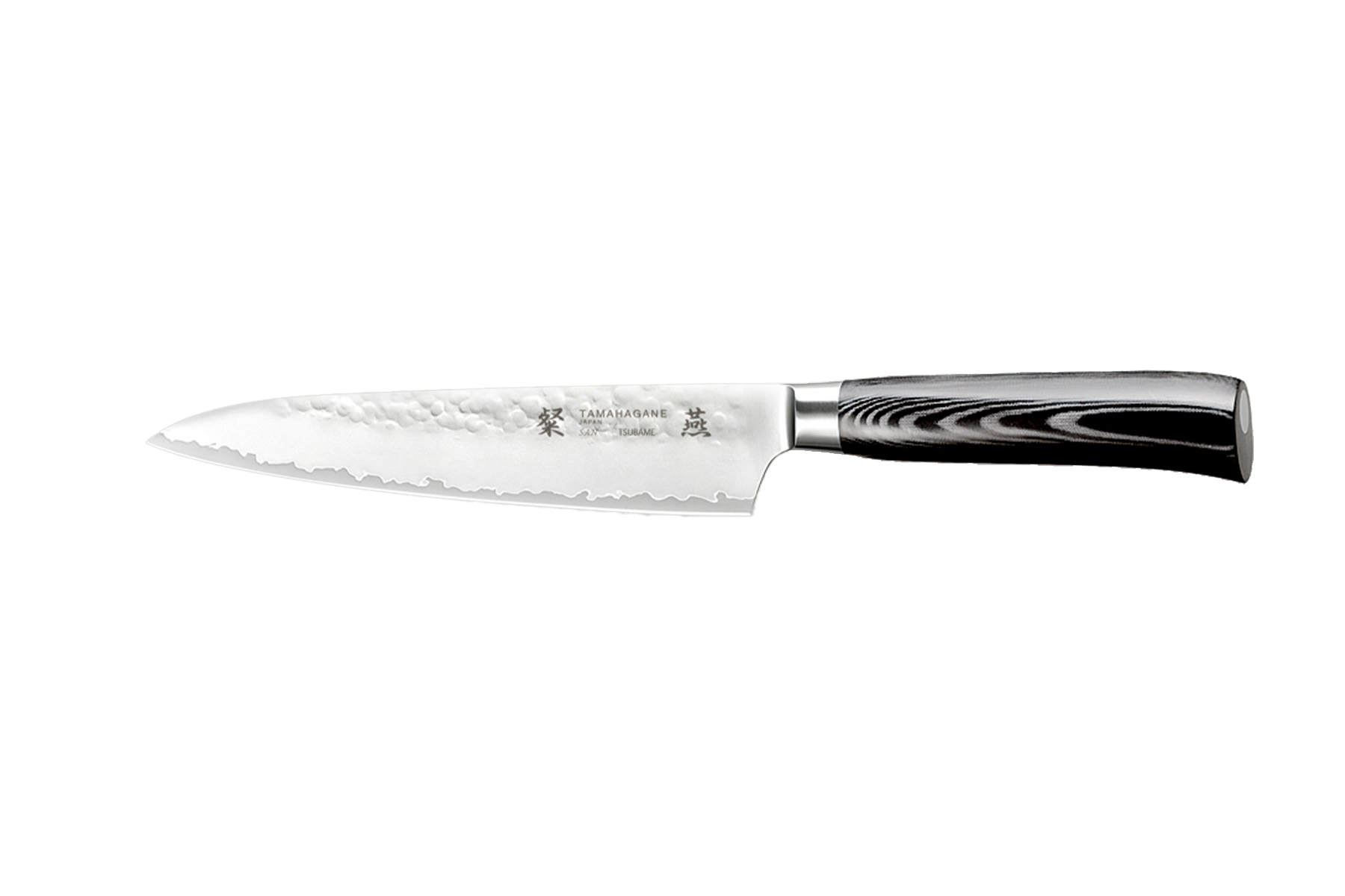 Couteau japonais Tamahagane Tsubame Hammered - Couteau petty 15 cm