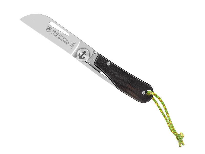 Couteau London par C. Dozorme - manche 11 cm habillage ébène