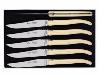 COFFRET 6 LAGUIOLE DE TABLE IVOIRINE 23CM ARBALETE G. DAVID