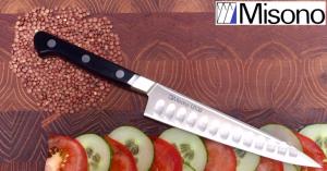 MISONO UX10 - COUTEAU JAPONAIS OFFICE ALVEOLE 15 CM