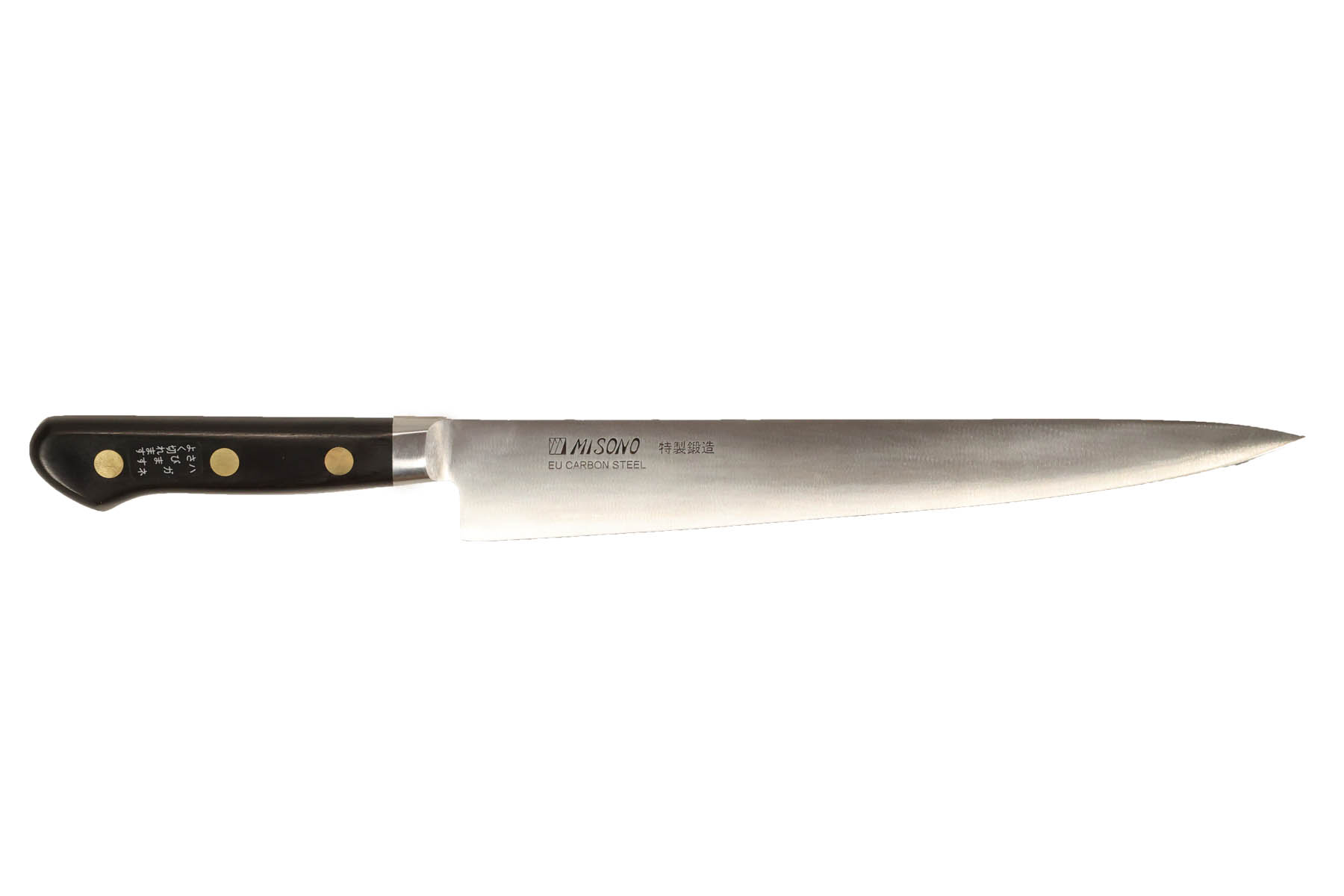 Couteau japonais Misono Swedish Carbon Steel - Couteau sujihiki 24 cm