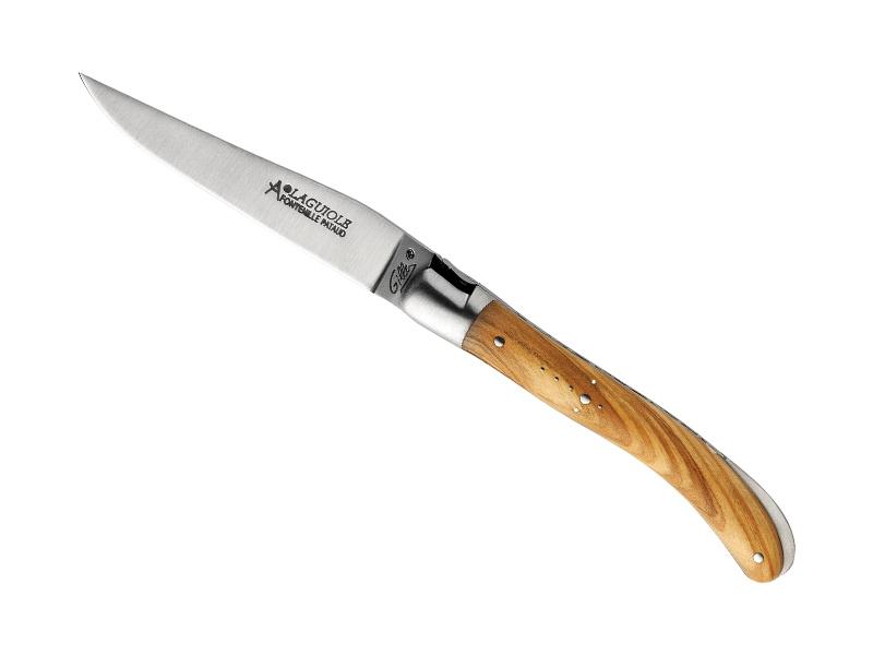 Couteau Laguiole Gilles Fontenille Pataud Pocket - manche 10 cm olivier