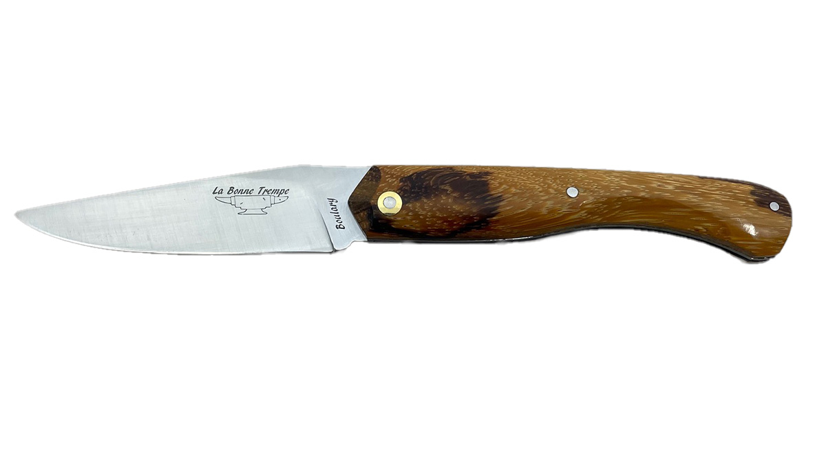 Couteau le "Boulary" par la coutellerie la Bonne Trempe - Bois de serpent